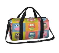 Cute Animal Owl Bird Sports Duffel Bags Weekend Overnight Bag Casual Tote Holdall Travel Gym Luggage Duffel Bag for Kids Girls Boys Women Men