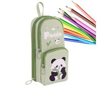 Cute Animal Pencil Case, Pencil Case with Cute Animal, Capybara Panda Pencil Holder | Pencil Case Large Capacity Multilayer Capybara Pencil Case for School Supplies, Green, see description, See
