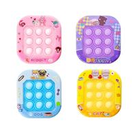 Cute Animal Pop Fidget Keychain Set, Hidden Storage Case, Fidgets for Classroom Prizes, Little Reward for Exhibition,Party, Customers (Mix)