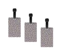Cute Animal Printed Patterns Print Fashion and Minimalist Luggage Label Suitcases Personalized Name Id Travel Identification Label with Adjustable Strap.