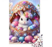 Cute Animal Rabbit 1000 Piece Jigsaw Puzzles for Adults Jigsaw Puzzle 1000 Pieces Jigsaws Adults Puzzles Gifts 1000pcs (75x50cm)