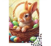 Cute Animal Rabbit 500 Pieces Puzzles for Adults, Jigsaw Puzzles 500 Pieces, DIY Puzzle Toy As Birthday Gifts 500pcs (52x38cm)