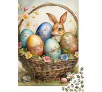 Cute Animal Rabbit Jigsaw Puzzle-500 Pieces Jigsaw Puzzle Jigsaw Puzzle Great Gifts for Adults& Age 18 Years Up 500pcs (52x38cm)