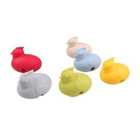 Cute Animal Shape Silicone Lifting Clips for Pot Lid, Kitchen Cooking Prevent Overflow Tool Kitchen Accessories(6pc-chicken)