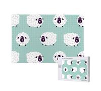 Cute Animal Sheep Pattern,1000 Pieces Wooden Jigsaw Family Game Jigsaw Puzzles for Adults Teens Home Decor