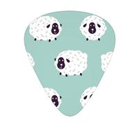 Cute Animal Sheep Pattern,12 Pcs Guitar Pick,3 Different Thickness Plectrums for Acoustic Guitar Bass Ukulele (0.46mm 0.96mm 0.71mm)