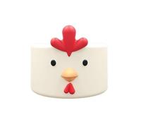 Cute Animal Silicone Boot for Stanley 40 oz Tumbler, for Stanley Cup Bottom Protector Cover, for Stanley Cup Boot 30 oz, for Stanley Cup Accessories, Protector Sleeve Cover Boot NEW (White Chicken)