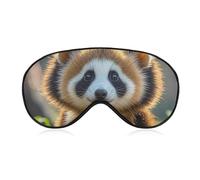 Cute Animal Sleep Mask Comfort Travel Eye Masks with Adjustable Elastic Strap Soft Funny Block Light Sleep Eye Cover for Side Sleeper for Nap Men Women Gift