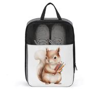 Cute Animal Squirrel Shoe Bag for Travel Daily Use Anti-dust Storage Carrier Golf Shoe Pouch