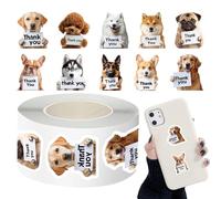 Cute Animal Stickers, Pack of 500 Roll, Aesthetic Thank You Stickers, Animal Water Bottle Stickers for , Children, Girls, Teenagers, Adults, Students, Teachers