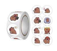 Cute Animal Stickers,Sticky Rolls,Packaging Tape Closure, Gift Decorations,500 Sheets per Roll, 2 Rolls,DIY Craft.