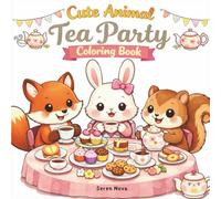 Cute Animal Tea Party Coloring Book