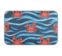 Cute Animal Wave Red Crab Summer cooling pads or mats Self Cooling outdoor pet bed for pig cozy sleeping cama refrescante para perros M