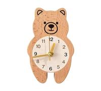 Cute Animal Wooden Magnetic Clock - Cat Bear Shape Fridge Magnet Clock