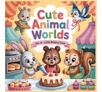 Cute Animal Worlds - Little Bakery Town: Friendship is the Sweetest Recipe! - A Wholesome Baking Adventure Coloring Book for Kids Ages 4-8 (Cute Animal Worlds Coloring Collection)