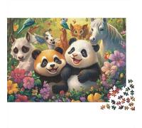 Cute Animals Animals Educational Puzzle Game Suitable for Home Decoration Relatively Difficult 1000pcs (75x50cm)