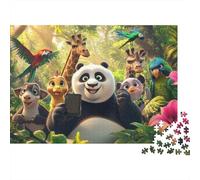 Cute Animals Animals Fun Educational Game Suitable for All The Family High Difficulty But Not Boring 1000pcs (75x50cm)