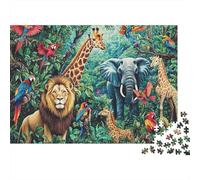 Cute Animals Animals Fun Educational Game Suitable for All The Family High Difficulty But Not Boring 1000pcs (75x50cm)