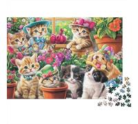 Cute Animals Animals Large Scale Puzzles Suitable for Adults, Children And Teenagers with High Difficulty And Unique Shapes 300pcs (40x28cm)