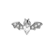 Cute Animals Bee Spider Bat Opal CZ 316L Surgical Steel 20G Barbell 8mm Flat Back Stud Earrings for Women Men Piercing Helix Tragus Labret Cartilage Lip Conch Body Piercing Jewelry Hypoallergenic, 20G