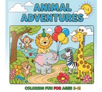 Cute Animals Coloring Book for Kids 3-6: Bold lines, big shapes, beginner-friendly pages with fun facts for early learners.