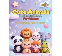 Cute Animals Coloring Book for Toddlers: 50 Fun & Simple Pages for Ages 2+