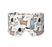 Cute Animals Dogs Puppy, Full Eye Covers Light Blocking Eye Mask Sleep Eye and Ear Muffs