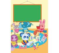 Cute Animals doing Art: English Notebook