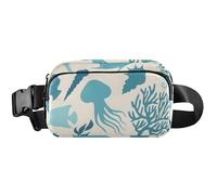Cute Animals Green Womens Fanny Packs Waterproof Hip Bag Belt Purse Cute Crossbody Waist Bag, Cute Animals Green, 8 x 5.3 x 2.3 inch, Funny Cute, Cute Animals Green, 8 x 5.3 x 2.3 inch, Funny Cute