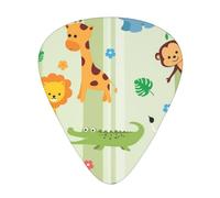 Cute Animals Guitar Plectrums, 12 Pcs Lightweight Guitar Plectrums, 0.46mm/0.71mm/0.96mm Thickness For Acoustic Guitar Acoustic Electric Guitar Ukulele Bass