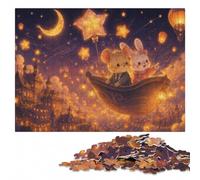 Cute Animals on Magic Carpet Ride Jigsaw Puzzle for Adults, 1000 Pieces | For gifting: Jigsaw Puzzle Gift: tabletop activity for celebrations, indoor weekend activity.