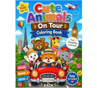 CUTE ANIMALS ON TOUR COLORING BOOK (Cute Animal Colouring Book)