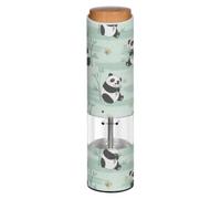 Cute Animals Pandas Green Electric Pepper Grinder Auto Mill
