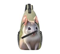 Cute animals Patterned single shoulder crossbody bag, adjustable chest bag, designed specifically for travel and cycling