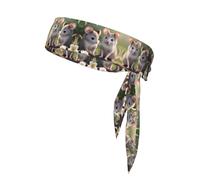 Cute Animals Sports Headscarf, Men and Ladies Dress Headwear, Fitness, Running, Yoga, Sweat -Absorbing Headband