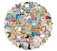 Cute Animals Stickers 100pcs,Aesthetic Decoration Water Bottles Vinyl Stickers for Scrapbook,Laptop,Kid,Teen,Girl