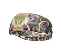 Cute Animals Stylish Sweat-Wicking Sports Headband, Perfect for Men and Women, Fitness, Running, and Yoga.