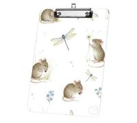 Cute Animals Waterproof Clipboard A4, Acrylic Decorative Legal Size Clip Board 9"× 12. 5" with Low Profile Metal Clip, Clipboards A4 for School Offoce Lady Men Women Nurses