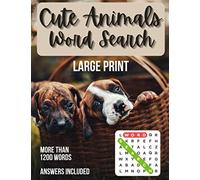 Cute Animals Word Search: Reduce your stress and anxiety playing fun word search puzzles. Fun for all ages!