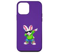 Cute Anime Dabbing Bunny Rabbit Happy Easter Boy Girl Kids Case for iPhone 12 mini