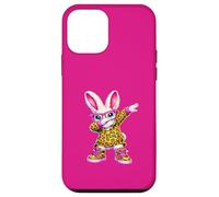 Cute Anime Dabbing Bunny Rabbit Happy Easter Leopard Women Case for iPhone 12 mini