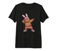 Cute Anime Dabbing Capybara Happy Easter Boy Girl Kids Premium T-Shirt
