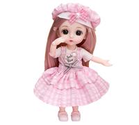 Cute Anime Dolls - Articulated Figure, Stylish Dolls | Mini Fashion 16cm with Wig, Full Clothes, Fashion Accessories for Creative Play, Girls Collection, Room Decor