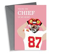 Cute Anniversary Card - Chiefs NFL - Travis Kelce & Taylor Swift