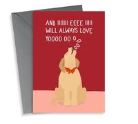 Cute Anniversary/Valentines Day Card - Labrador - Singing