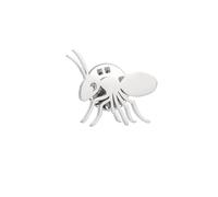 Cute Ant Charm Stainless Steel Suit Badge Gold Steel Plating Gant Pins Never Fade, One Size, Stainless Steel, gem na