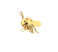 Cute Ant Charm Stainless Steel Suit Badge Gold Steel Plating Gant Pins Never Fade, One Size, Stainless Steel, gem na