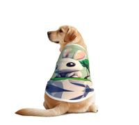 Cute Anthropomorphic Rabbit Dog Shirt Vest Dog Clothes- Breathable Cooling for Big Dogs, Sun Protection Comfort Wear for Golden Retriever, Husky, Alaska Outdoor Activities X-Large