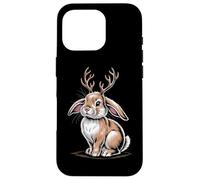 Cute Antlered Bunny Jackalope Woodland Cryptid Case for iPhone 16 Pro