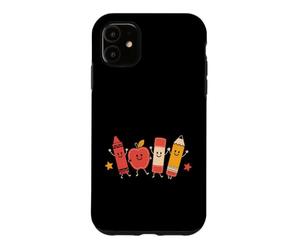 Cute Apple Notebook Pencil Back to School Student Teacher Case for iPhone 11